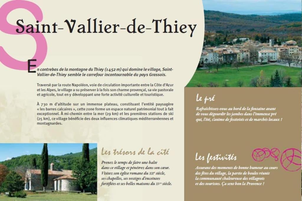 La Casetta Du Village, Calme Et Exterieur Saint-Vallier-de-Thiey Екстер'єр фото